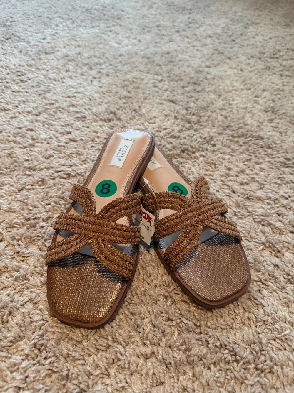 Steven By Steve Madden Braided Slide Mules - Brown